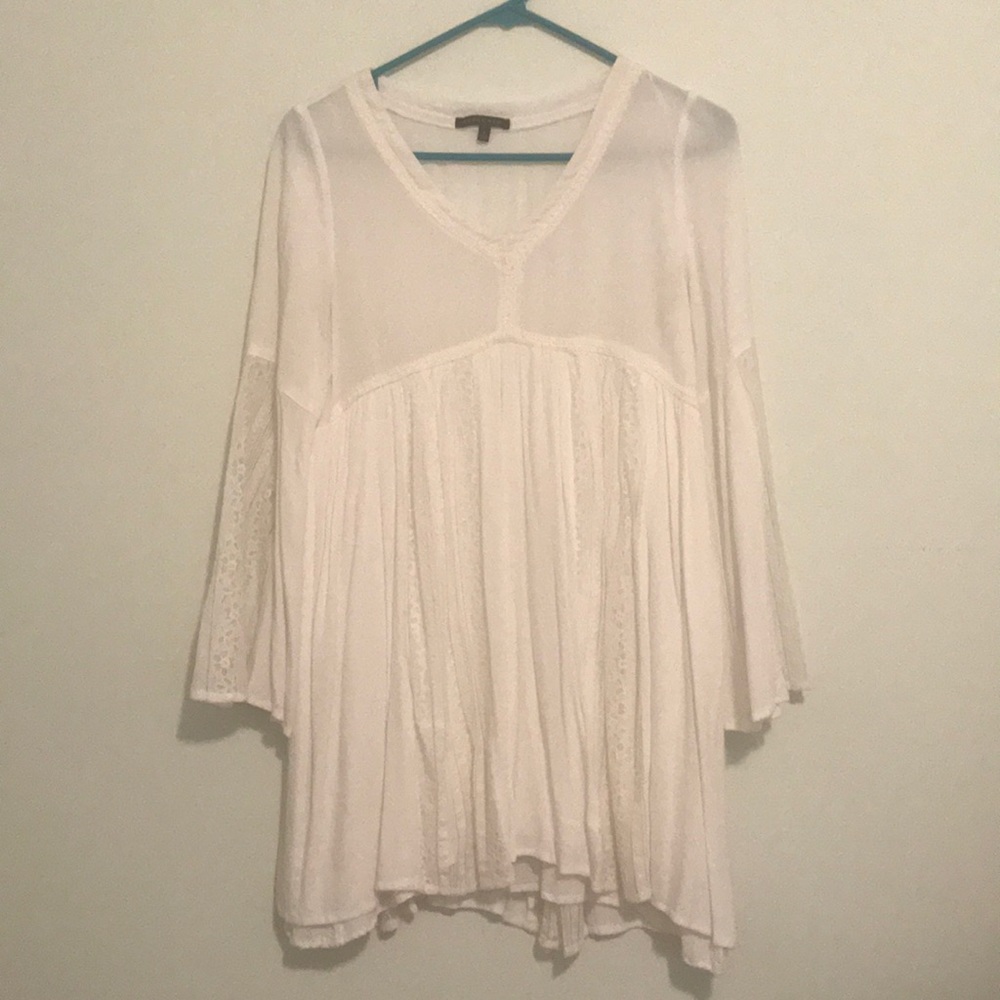 White Dress with Lace Detail